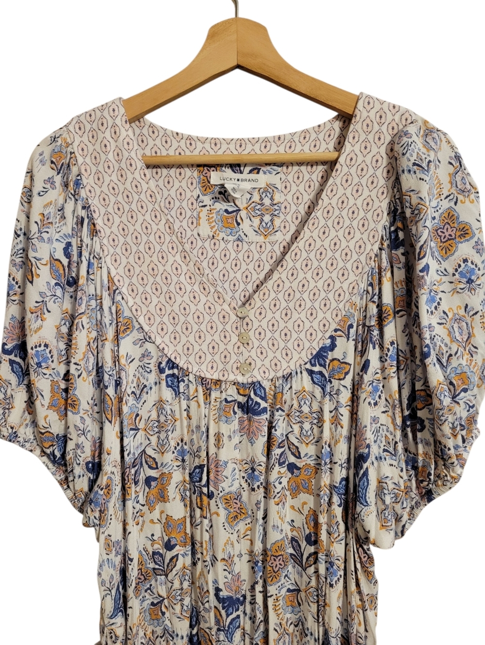 Lucky Brand Floral Boho Midi Dress - Picture 2 of 6